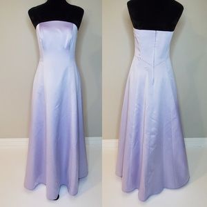 Michaelangelo Formal Dress Lavender Strapless Sz 8